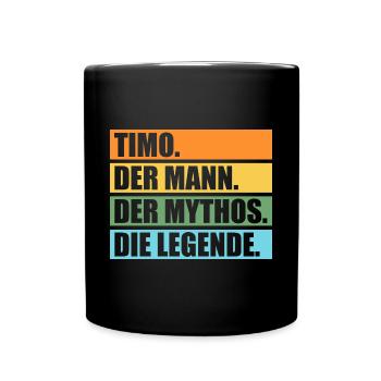 Timo - Tasse einfarbig - Schwarz - Vorne