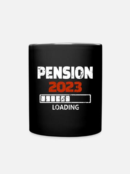 Pension 2023 Loading - Tasse einfarbig - Schwarz