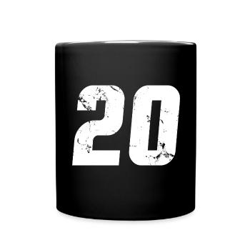 Cool Number 20 - 20 ans 20th Birthday Gift - Mug uni - noir - Devant