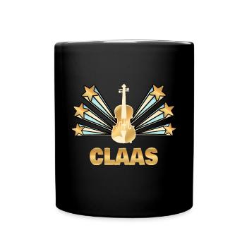Claas de violon - Mug uni - noir - Devant