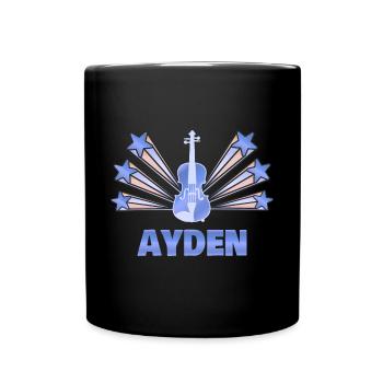Violon Ayden - Mug uni - noir - Devant