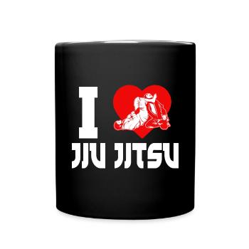 Brazilian Jiu Jitsu MMA Bjj Hugger - Tasse einfarbig - Schwarz - Vorne
