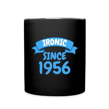 Ironique depuis 1956 Cadeau de fête 67e anniversaire - Mug uni - noir - Devant