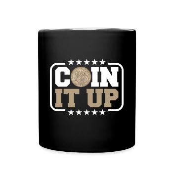 Coin Collector Numismatics Coin Collecting Coin Collection - Full Colour Mug - black - Front