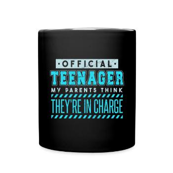 Offizieller Teenager-Geburtstag - Tasse einfarbig - Schwarz - Vorne