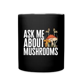 Cueillette de champignons Cueillette de champignons Cueillette de champignons - Mug uni - noir - Devant