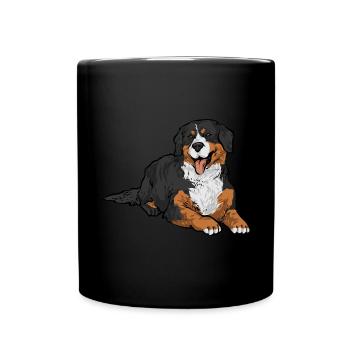 Bernese Mountain Dog - Full Colour Mug - black - Front