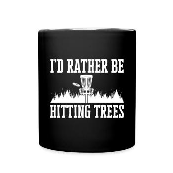 Discgolf Disc Golf Frisbee - Tasse einfarbig - Schwarz - Vorne