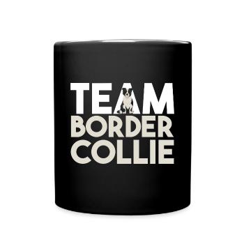 Chien Border Collie - Mug uni - noir - Devant