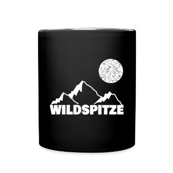Sport Berg Bergsport wildspitze - Tasse einfarbig - Schwarz - Vorne