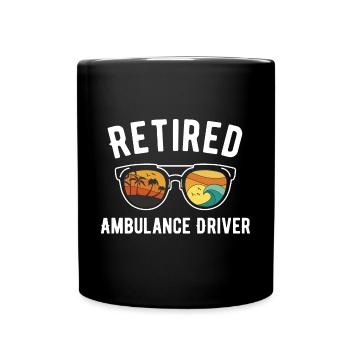 Ambulancier à la retraite Vacances à la plage - Mug uni - noir - Devant
