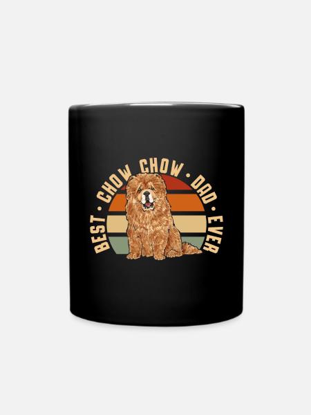 Chow Chow Dog - Full Colour Mug - black