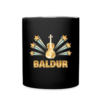 Violon Baldur - Mug uni - noir - Devant