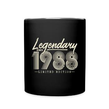Legendär seit 1988 - Tasse einfarbig - Schwarz - Vorne