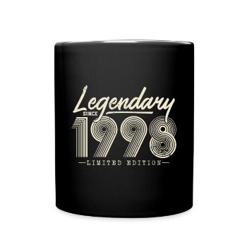 Légendaire depuis 1998 - Mug uni - noir - Devant