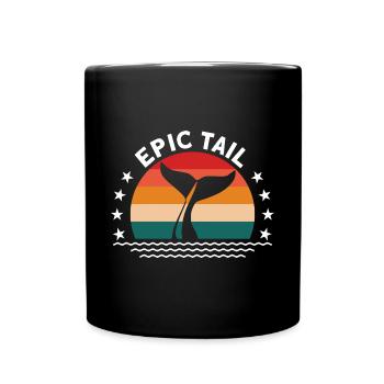 Whale Watching Whale Watching Whales Orca Blue Whale - Full Colour Mug - black - Front