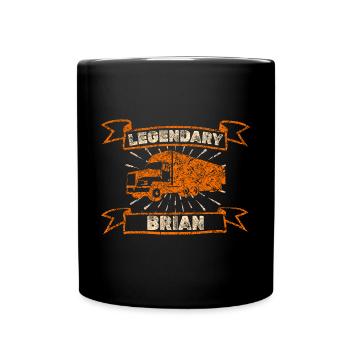 Truck for Brian Trucker Brummi - Full Colour Mug - black - Front