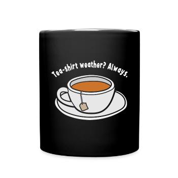 Tea Humour Teabag Tea Drinker Funny Tea - Full Colour Mug - black - Front