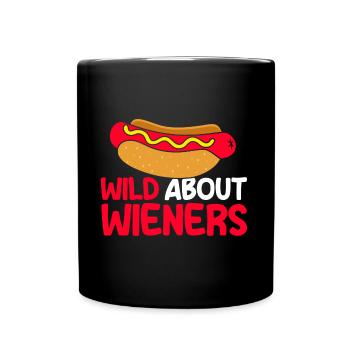 Crazy Viennese Hot Dog Gift - Full Colour Mug - black - Front