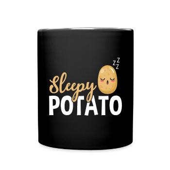 Sleepy Potato - Tasse einfarbig - Schwarz - Vorne