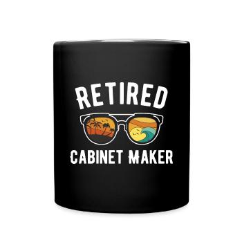 Retired Cabinet Maker Beach Vacation Sunglasses - Full Colour Mug - black - Front