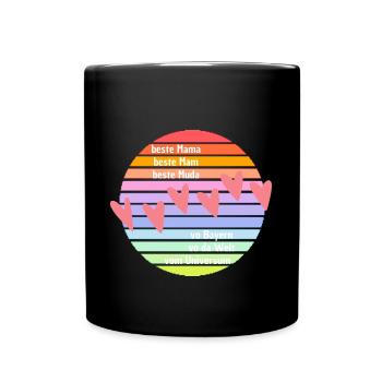 Beste Mama der Welt - Muttertag - Tasse einfarbig - Schwarz - Vorne