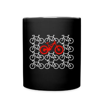Je pars VTT cycliste VTT - Mug uni - noir - Devant