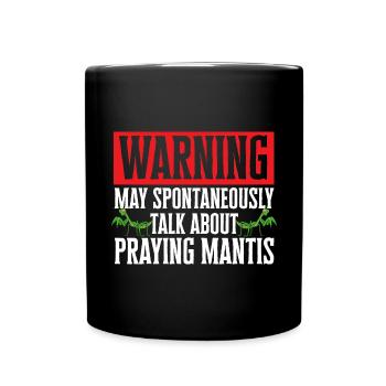 Mante religieuse, collectionneur d’insectes, entomologiste - Mug uni - noir - Devant