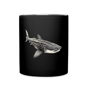 Walhai - Tasse einfarbig - Schwarz - Vorne