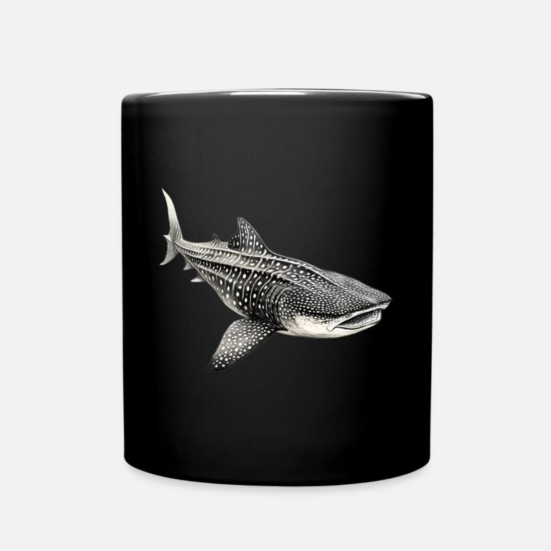 Requin-baleine - Mug uni - noir