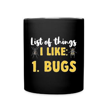 Collectionneur d’insectes Insectes, Amateur de coléoptères, Entomologiste - Mug uni - noir - Devant