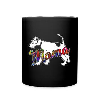 Wire Fox Terrier Wire Fox Terrier Mama - Full Colour Mug - black - Front