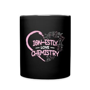 Mignon amoureux de la chimie - Mug uni - noir - Devant