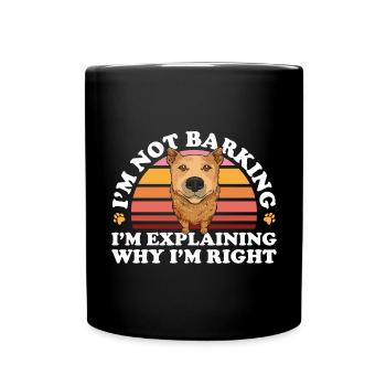 Australian Cattle Dog Red Blue Heeler - Full Colour Mug - black - Front