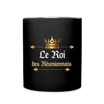 Le Roi Des Réunionnais Homme King île La Réunion - Mug uni - noir - Devant