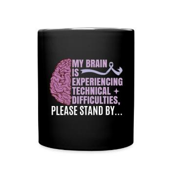 Epilepsy Quote - Full Colour Mug - black - Front
