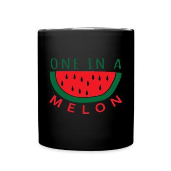 one in a melon - Full Colour Mug - black - Front