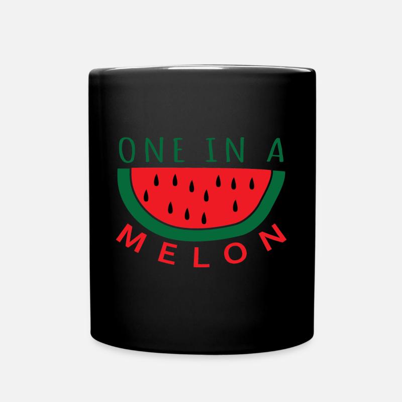 one in a melon - Full Colour Mug - black