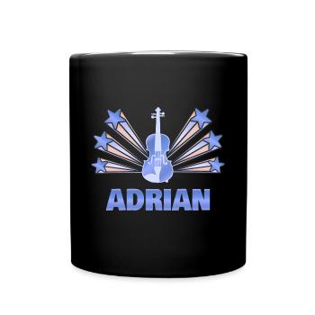 Musikinstrument Adrien - Tasse einfarbig - Schwarz - Vorne