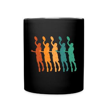 Disque de lancer de frisbee ultime - Mug uni - noir - Devant