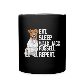 Jack Russell Terrier - Mug uni - noir - Devant