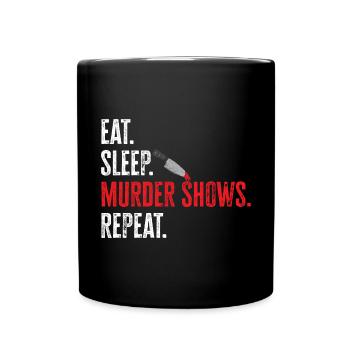 Wahre Verbrechen Podcaster True Crime Podcast - Full Colour Mug - black - Front