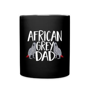 Graupapagei Perroquet gris d’Afrique Papagei - Mug uni - noir - Devant