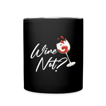 Winzer Wein Spruch für Weinliebhaber - Tasse einfarbig - Schwarz - Vorne