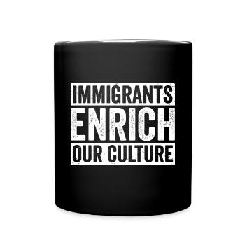 Immigrants Culture Immigration Lovers Proud - Mug uni - noir - Devant