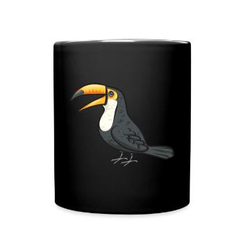 Toucan Bird Rainforest - Full Colour Mug - black - Front