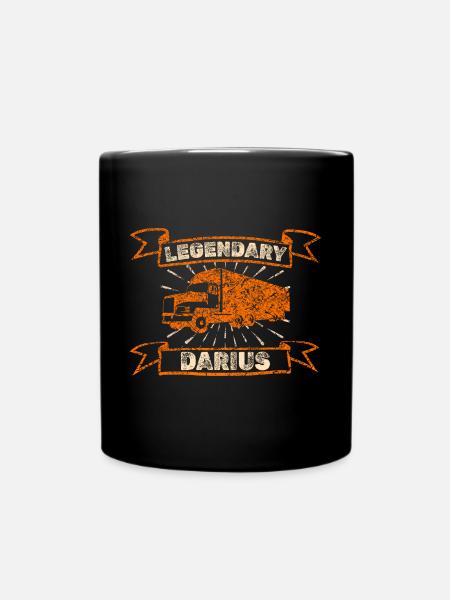 LKW Darius - Ensfarvet krus - sort