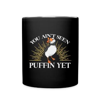 puffin puffin auke birds Lunde - Full Colour Mug - black - Front