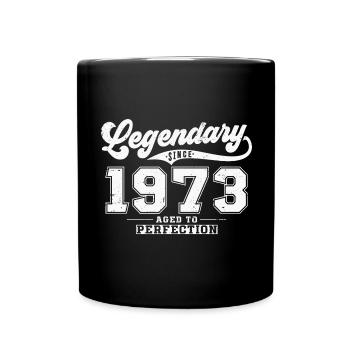 Legendary since 1973 Vintage Birthday Gift - Full Colour Mug - black - Front