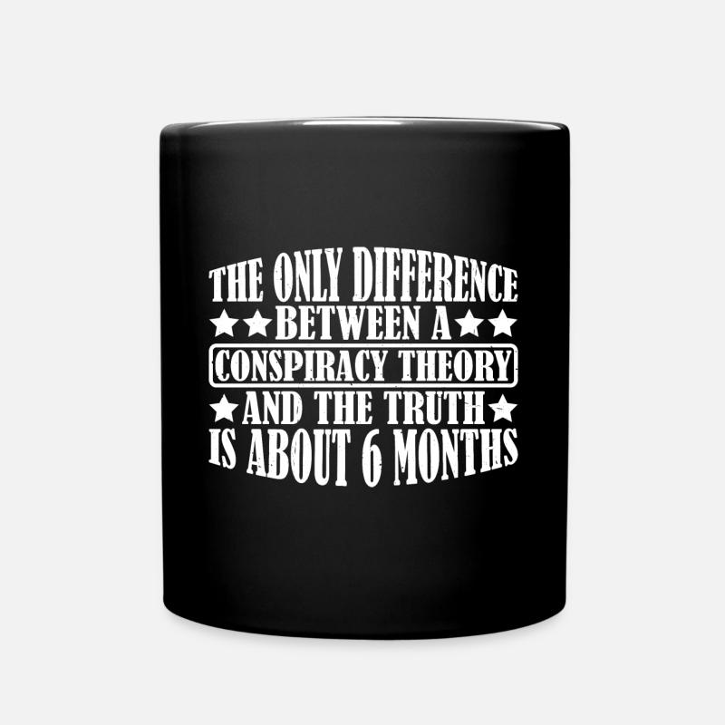 The Only Difference Between A Conspiracy 12 - Tasse einfarbig - Schwarz